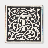 Vintage Monogram T Art Nouveau Letter