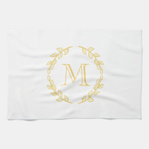 Vintage Monogram Tea Towel
