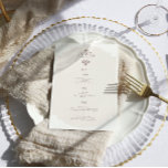 Vintage Monogram | Wedding Menu<br><div class="desc">Beautiful menu cards to compliment your table settings at your wedding or next dinner party. Vintage monogram wedding collection. Can be customised to any colour combo. Less can be more. This is the inspiration behind this modern, minimalist collection. Featuring trendy fonts and layouts in minimal modern styling. Don’t get it...</div>