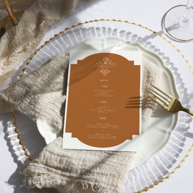 Vintage Monogram | Wedding Menu (Creator Uploaded)