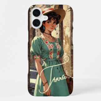 Vintage Monogrammed Case- Mate iPhone 16 Plus Case