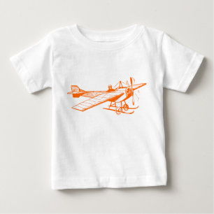 Vintage Monoplane - Orange Baby T-Shirt