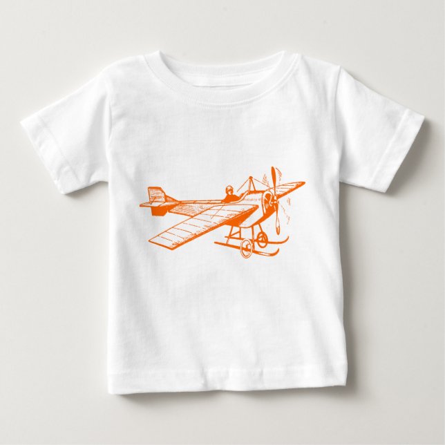 Vintage Monoplane - Orange Baby T-Shirt (Front)