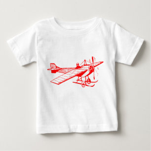 Vintage Monoplane - Red Baby T-Shirt
