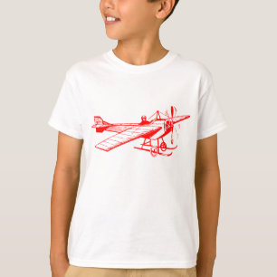 Vintage Monoplane - Red T-Shirt