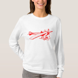 Vintage Monoplane - Red T-Shirt