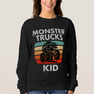 Vintage Monster Truck Are My Jam Monster Trucks KI Sweatshirt