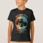 Vintage Monster Truck Are My Jam Retro Boy T-Shirt<br><div class="desc">Vintage Monster Truck Are My Jam Retro Sunset Cool Gift Tee Boy T-shirt Classic Collection.</div>
