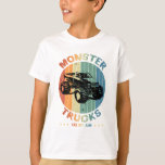 Vintage Monster Truck Are My Jam Retro Boy T-Shirt<br><div class="desc">Vintage Monster Truck Are My Jam Retro Sunset Cool Gift Tee Boy T-shirt Classic Collection.</div>