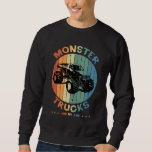 Vintage Monster Truck Are My Jam Retro Men Sweatsh Sweatshirt<br><div class="desc">Vintage Monster Truck Are My Jam Retro Sunset Cool Gift Men Sweatshirt Classic Collection.</div>