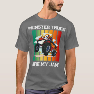 Vintage Monster Truck Are My JamRetro Racing Truck T-Shirt