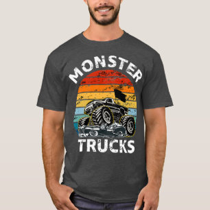 Vintage Monster Truck Gift Bigfoot Car Cool Engine T-Shirt