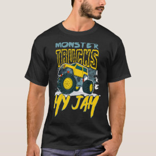 Vintage Monster Trucks Are My Jam Rally Toddler Tr T-Shirt