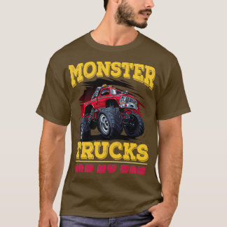 Vintage Monster Trucks Are My Jam Shirt Retro Suns