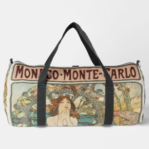 Vintage Mont-Carlo Poster by Alphonse Mucha Duffle Bag