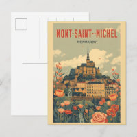 Vintage Mont-Saint-Michel France Normandy gifts