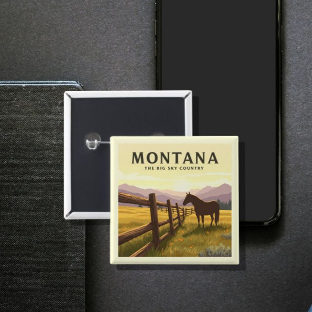 Vintage Montana 15 Cm Square Badge (Creator Uploaded)