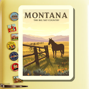  Vintage Montana Magnet