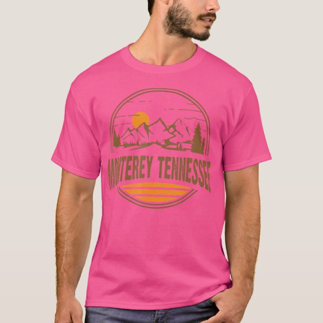 Vintage Monterey Tennessee Mountain Hiking Souveni T-Shirt (Front)
