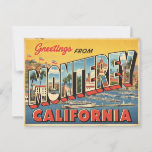 Vintage Monterey Travel Postcard
