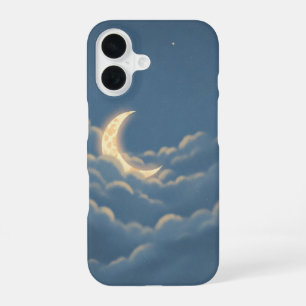Vintage Moon Among the Clouds iPhone 16 Case
