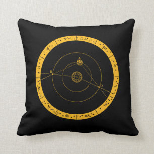 Vintage Moon Astronomy Space Geek Science Nerd Cushion