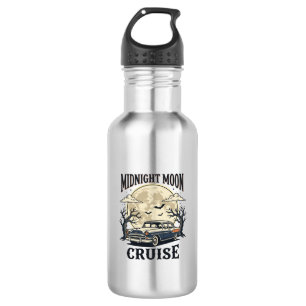 Vintage Moon Car Gothic Classic Auto Halloween Des 532 Ml Water Bottle