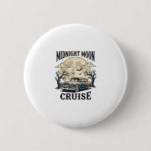 Vintage Moon Car Gothic Classic Auto Halloween Des 6 Cm Round Badge