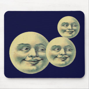 Vintage Moon Mouse Pad