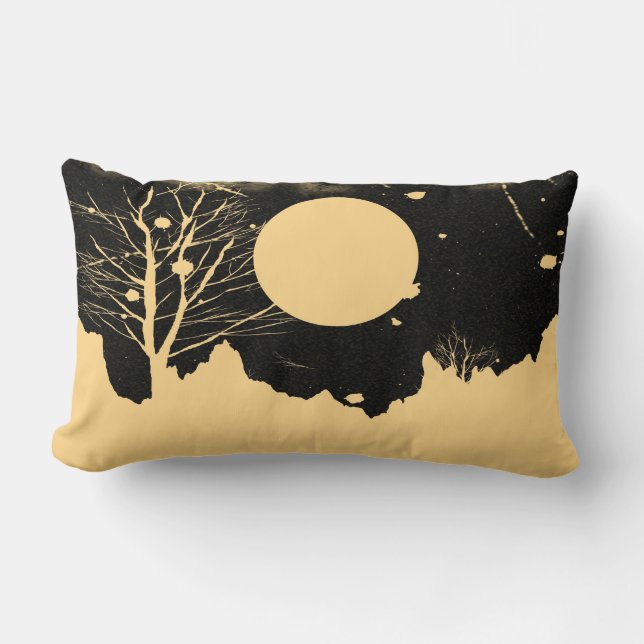 Vintage Moon Night Pillow (Front)