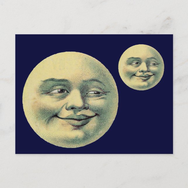 Vintage Moon Postcard (Front)