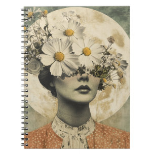 Vintage Moonlit - Boho Vintage Elegance Notebook
