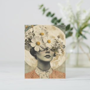Vintage Moonlit - Boho Vintage Elegance Postcard
