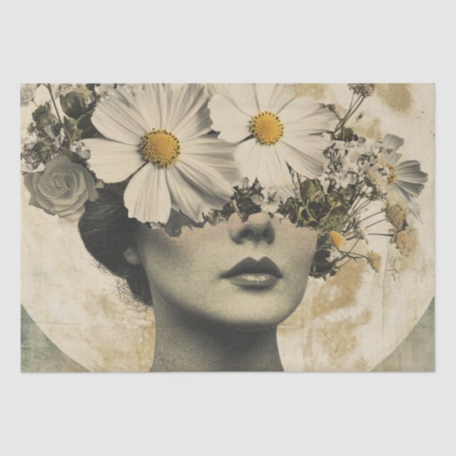 Vintage Moonlit - Boho Vintage Elegance Tissue Paper (Front)