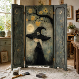 Vintage Moonlit Dreamy Witch Halloween Decoupage Tissue Paper