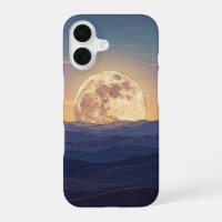 Vintage Moonrise over the Hills