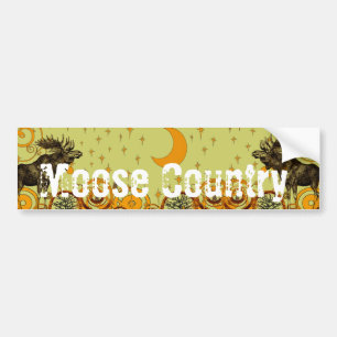 Vintage Moose Gifts Bumper Sticker