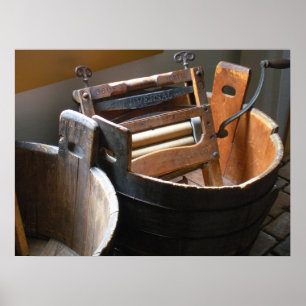 "Vintage Mop Buckets" Poster