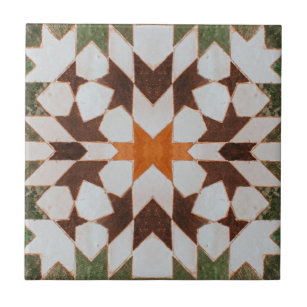 Vintage Moroccan Tile Distressed Style 