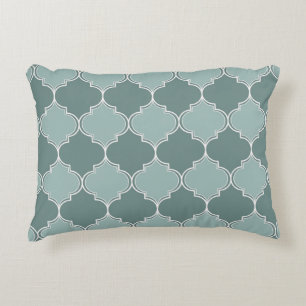 Vintage Moroccan trellis quatrefoil seamless patte Decorative Cushion