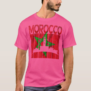 Vintage Morocco  I Love Morocco Map Morocco Soccer T-Shirt