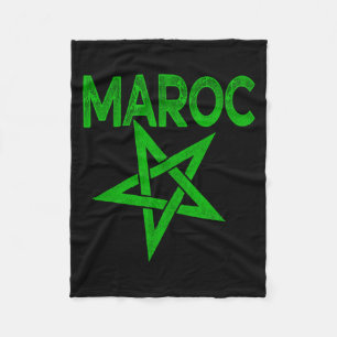 Vintage Morocco I Love Morocco Morocco Soccer T Sh Fleece Blanket