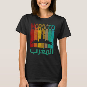 Vintage Morocco Shirt, I Love Morocco Map Morocco T-Shirt