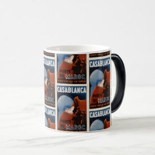 Vintage Morocco Travel Art Casablanca Magic Mug