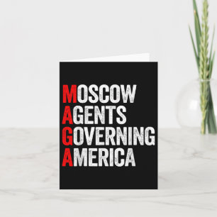 Vintage Moscow Agents Governing America Anti Trump Card