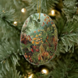 Vintage Moss Plants by Ernst Haeckel, Muscinae Ceramic Tree Decoration<br><div class="desc">Vintage illustration nature botanical design by Ernst Haeckel. A variety of colorful mosses,  grasses and other exotic tropical plants in a rainforest jungle.</div>