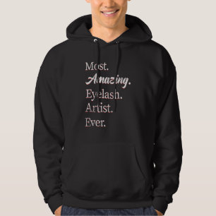 Vintage Most Amazing Eyelash Artist Hoodie