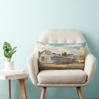 Vintage Motel, Golden West Lodge Hotel with Palms Lumbar Cushion