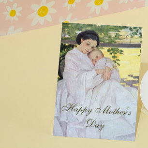Vintage Mother and Baby Card