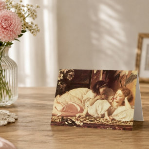 Vintage Mother and Child Art Mother’s Day  Card